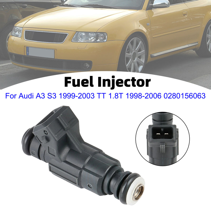 Audi A3 S3 1999-2003 TT 1.8T 1998-2006 0280156063 1PCS Fuel Injector