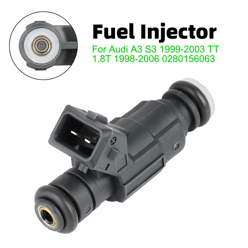 Audi A3 S3 1999-2003 TT 1.8T 1998-2006 0280156063 1PCS Fuel Injector