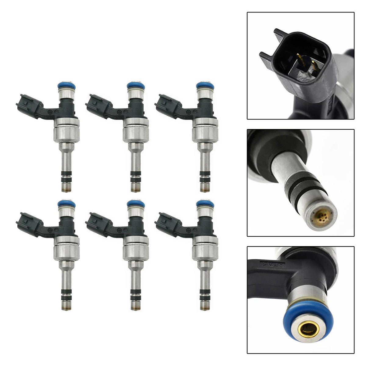 Cadillac CTS SRX For GMC Terrain 2010-2011 12629927 6PCS Fuel Injector