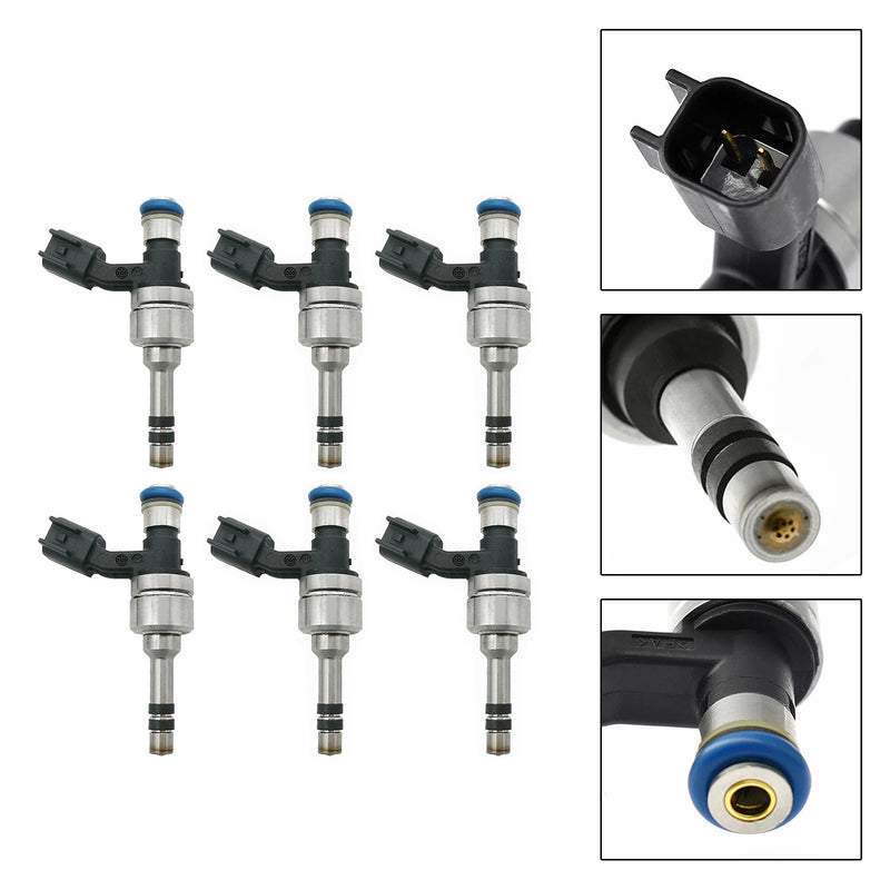 Cadillac CTS SRX For GMC Terrain 2010-2011 12629927 6PCS Fuel Injector