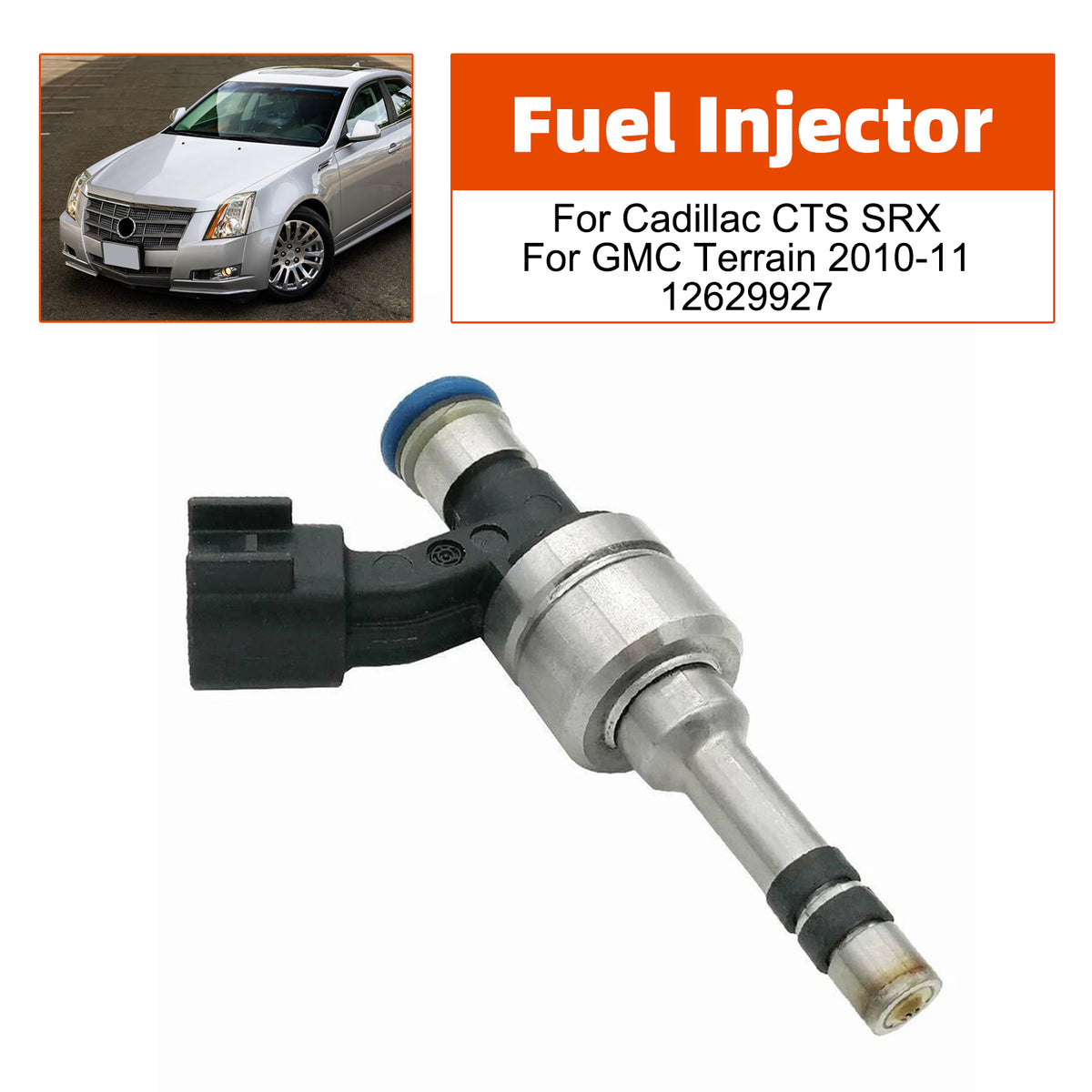 Cadillac CTS SRX For GMC Terrain 2010-2011 12629927 1PCS Fuel Injector