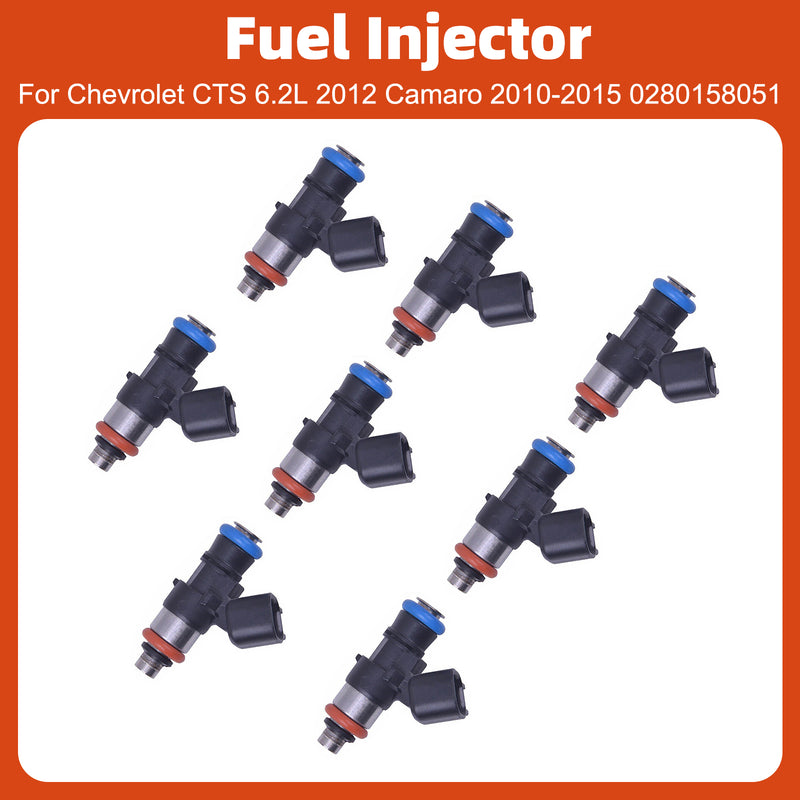 Chevrolet CTS 6.2L 2012 Camaro 2010-2015 0280158051 8PCS Fuel Injector
