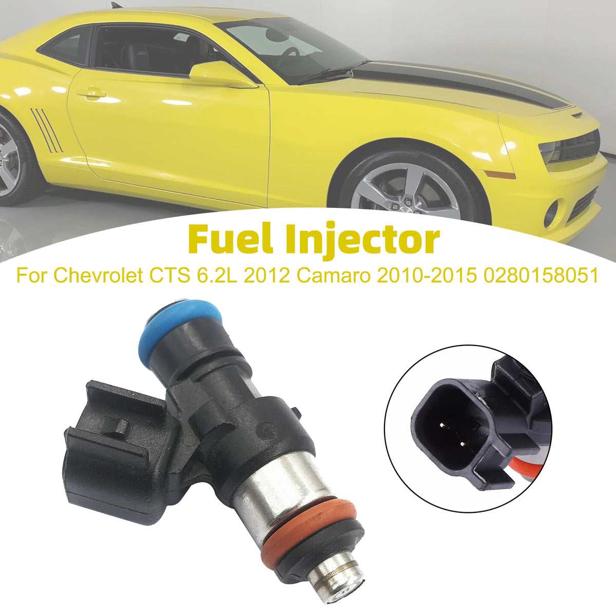 Chevrolet CTS 6.2L 2012 Camaro 2010-2015 0280158051 1PCS Fuel Injector