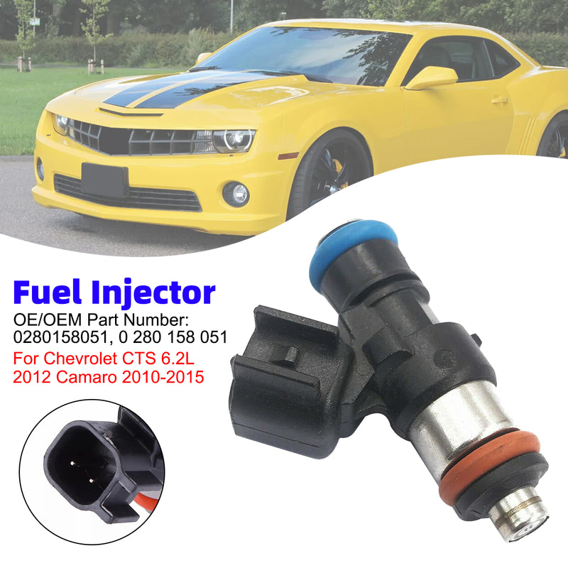 Chevrolet CTS 6.2L 2012 Camaro 2010-2015 0280158051 1PCS Fuel Injector