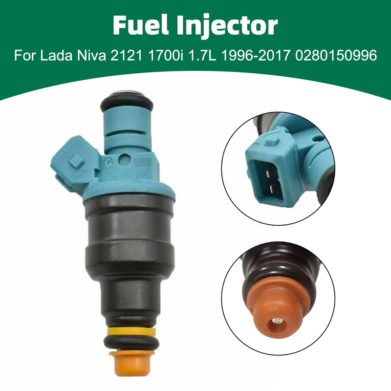 Lada Niva 2121 1700i 1.7L 1996-2017 0280150996 1PCS Fuel Injector