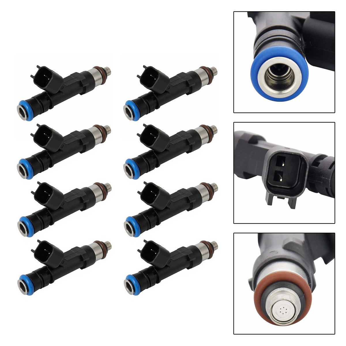 Ford F250 F350 Super Duty 6.2L V8 2015-2022 0280158344 8PCS Fuel Injector