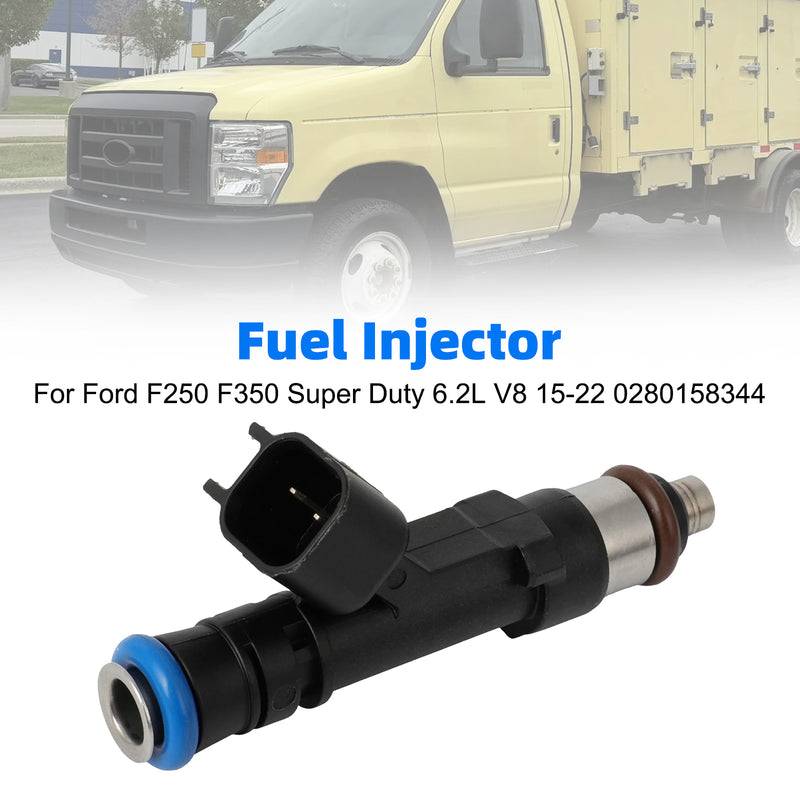 Ford F250 F350 Super Duty 6.2L V8 2015-2022 0280158344 1PCS Fuel Injector