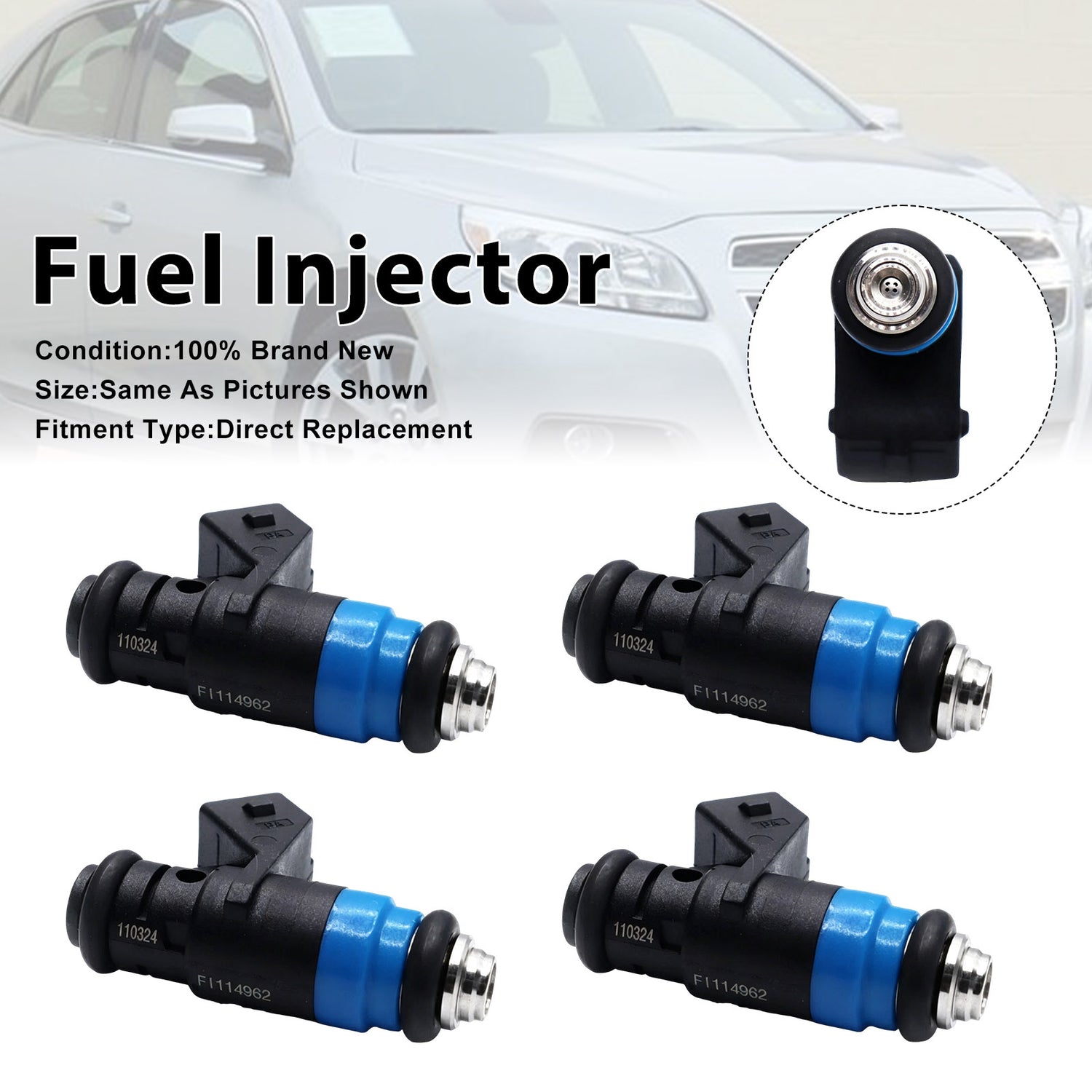 Siemens Deka Short pico FI114962 107962 4PCS Fuel Injector 630CC 60lb