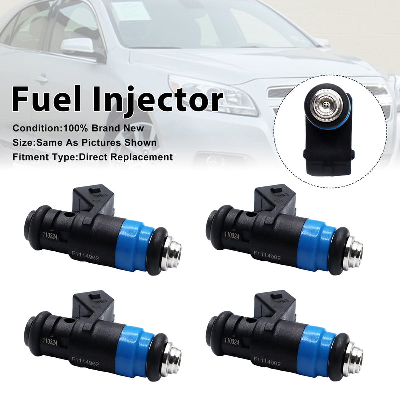 Siemens Deka Short pico FI114962 107962 4PCS Fuel Injector 630CC 60lb