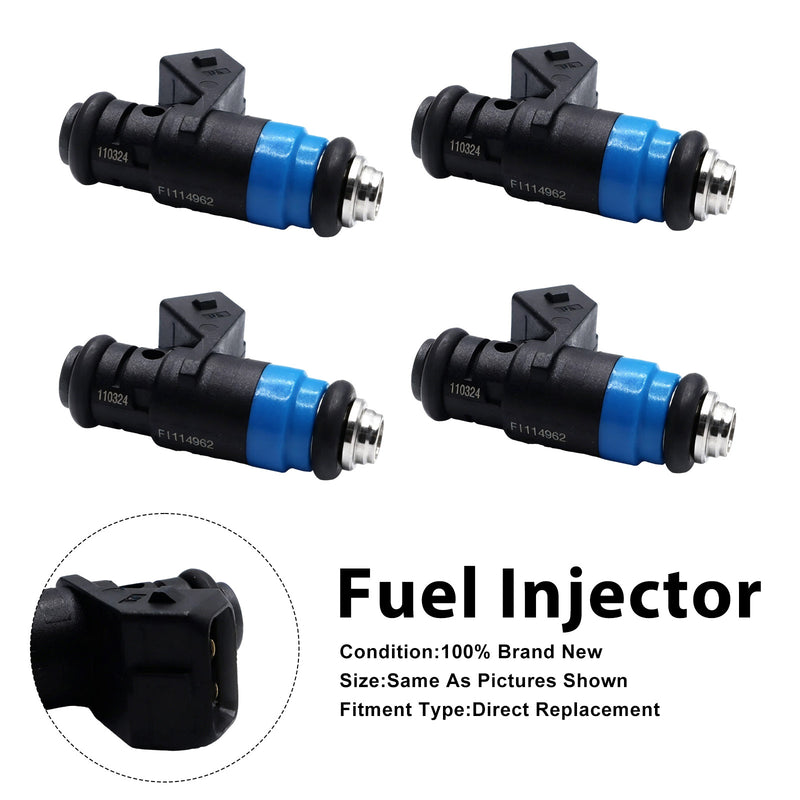 Siemens Deka Short pico FI114962 107962 4PCS Fuel Injector 630CC 60lb