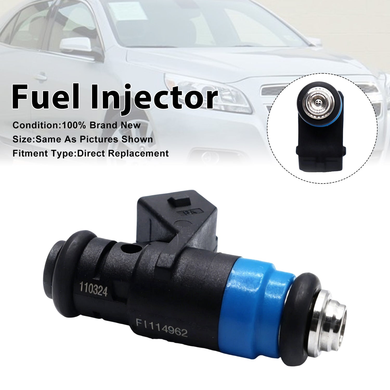 Siemens Deka Short pico FI114962 107962 1PCS Fuel Injector 630CC 60lb