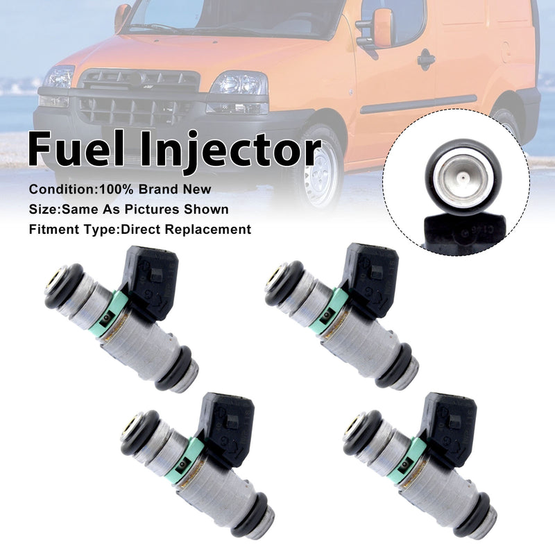Fiat Doblo 2001-2010 Seicento 1999-2010 iwp116 4PCS Fuel Injector