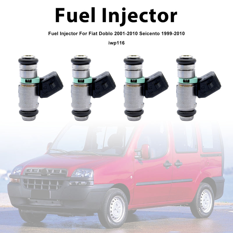 Fiat Doblo 2001-2010 Seicento 1999-2010 iwp116 4PCS Fuel Injector