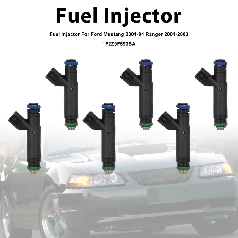 Ford Mustang 2001-2004 Ranger 2001-2003 1F2Z9F593BA 6PCS Fuel Injector