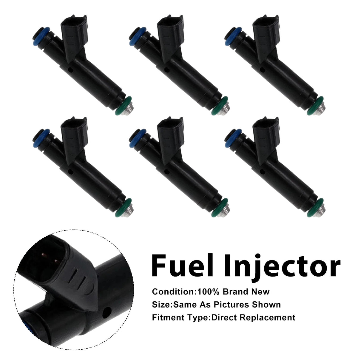 Ford Mustang 2001-2004 Ranger 2001-2003 1F2Z9F593BA 6PCS Fuel Injector