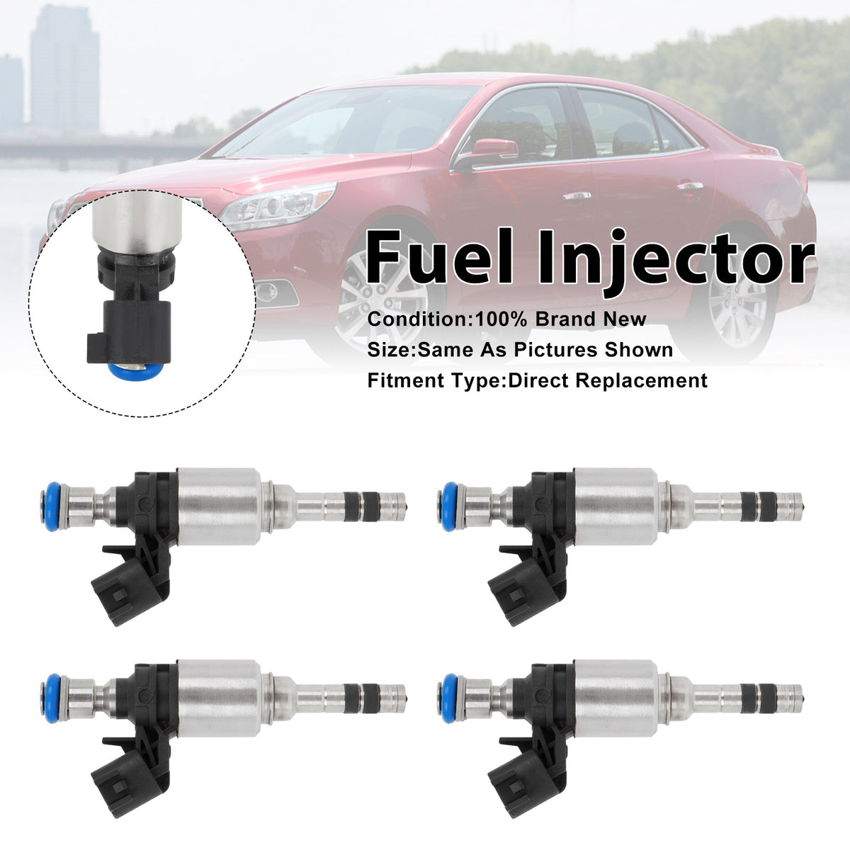 Chevrolet Malibu 2013-2015 Colorado 2015-2022 12627093 4PCS Fuel Injector