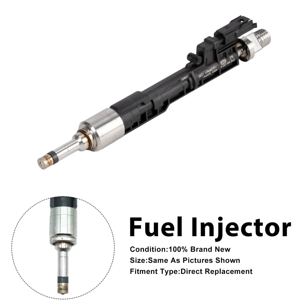 BMW F10/F11 2013-2017 F06/F12/F13 2012-2018 0261500186 1PCS Fuel Injector