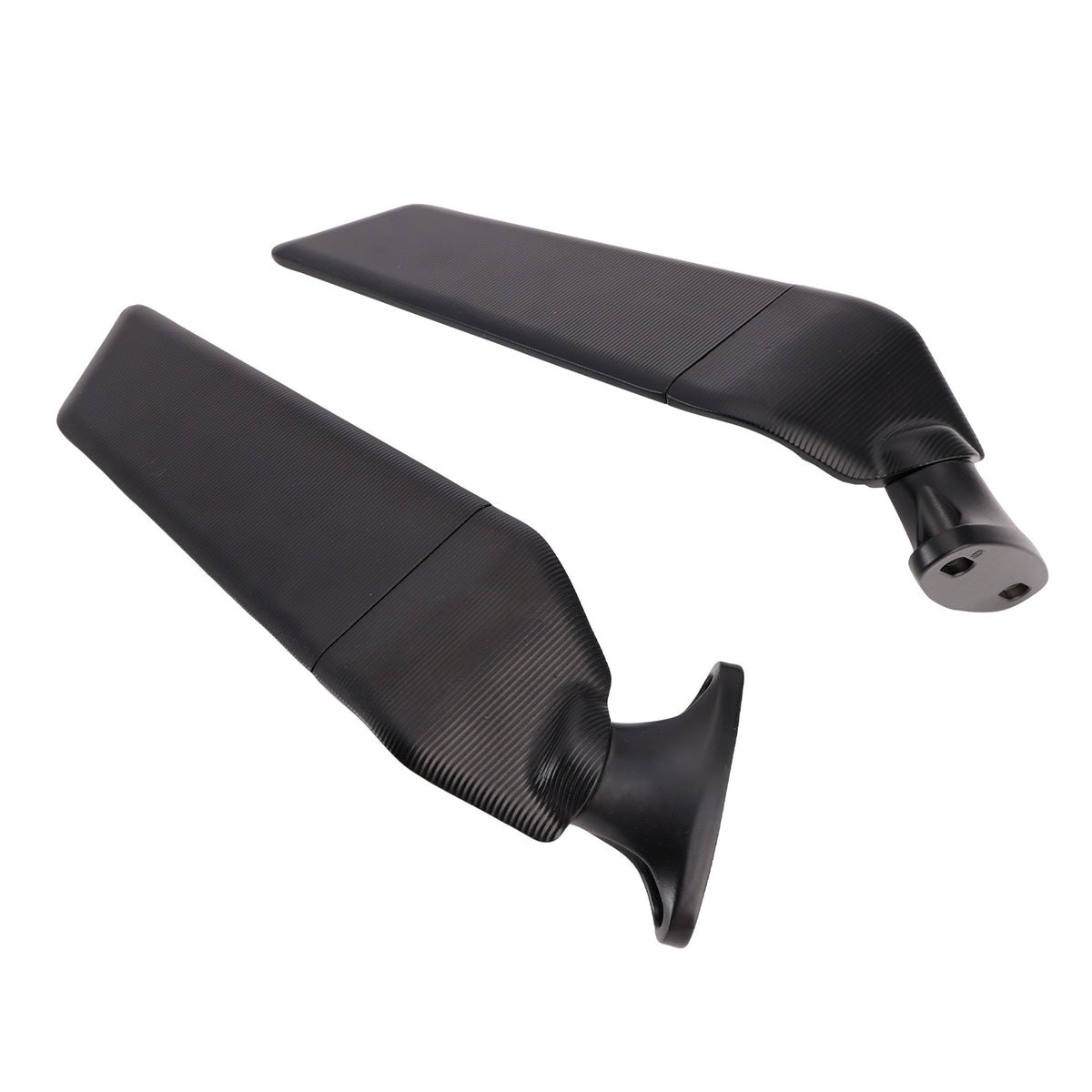 Honda CBR600F 2011-2014 CBR650R 2019-2023 Black Wing Fin Rearview Mirrors