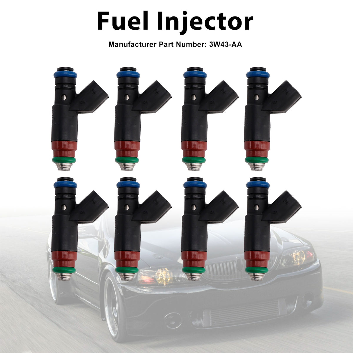 Lincoln LS For Ford Thunderbird 2003-2005 3W43-AA 8PCS Fuel Injector