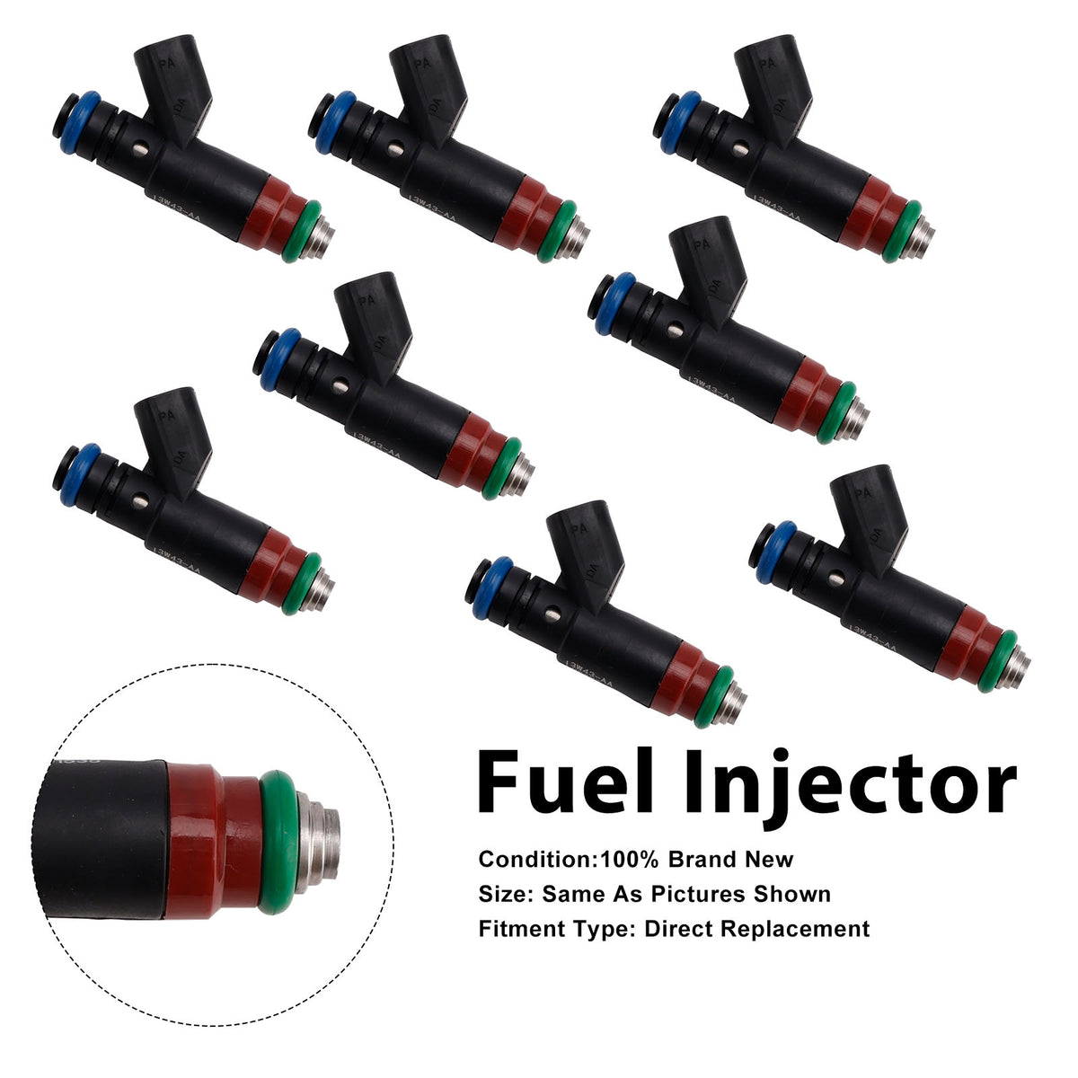 Lincoln LS For Ford Thunderbird 2003-2005 3W43-AA 8PCS Fuel Injector