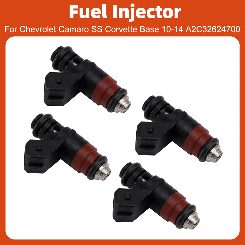 Chevrolet Camaro SS Corvette Base 2010-2014 A2C32624700 4PCS Fuel Injector
