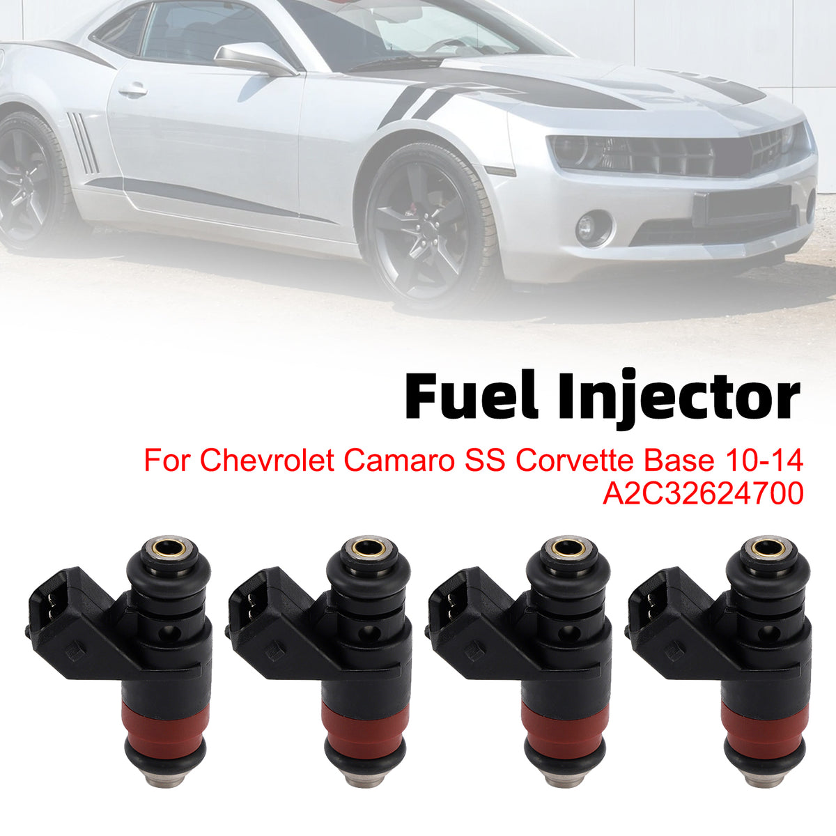 Chevrolet Camaro SS Corvette Base 2010-2014 A2C32624700 4PCS Fuel Injector