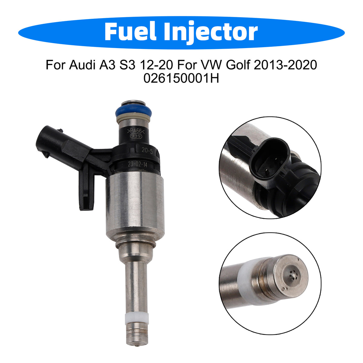 Audi A3 S3 2012-2020 For VW Golf 2013-2020 026150001H 1PCS Fuel Injector