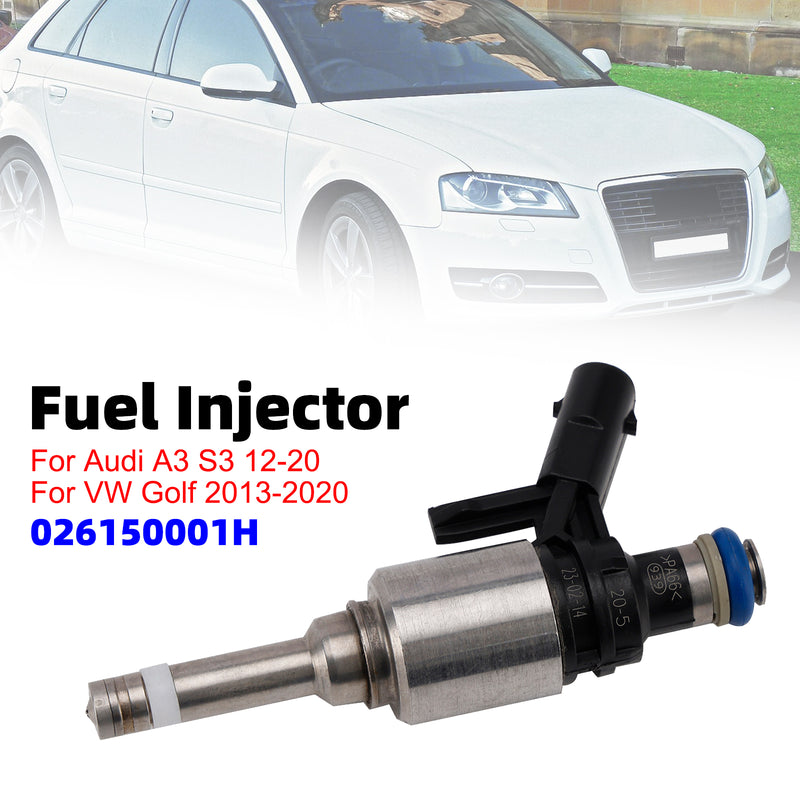 Audi A3 S3 2012-2020 For VW Golf 2013-2020 026150001H 1PCS Fuel Injector