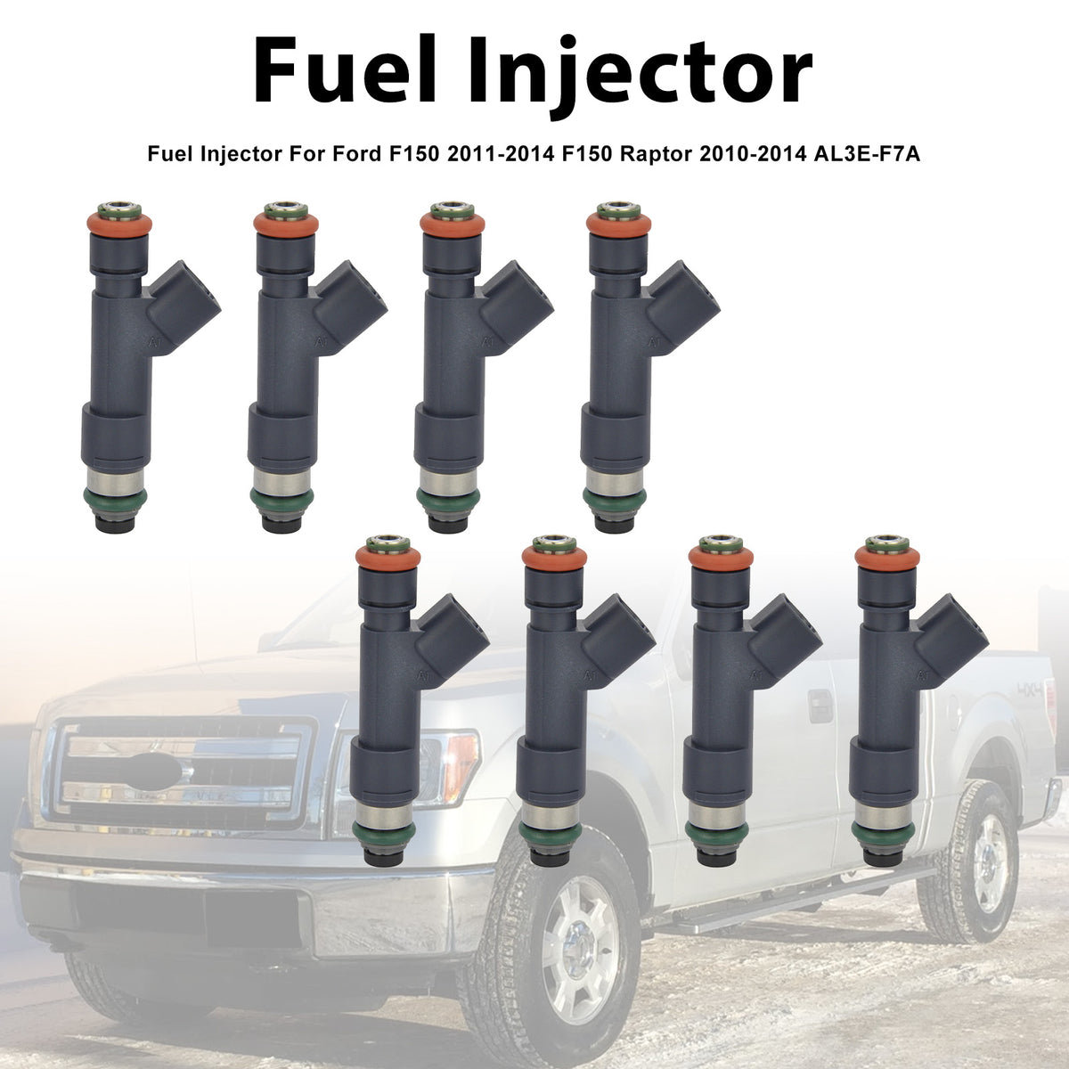 Ford F150 2011-2014 F150 Raptor 2010-2014 AL3E-F7A 8PCS Fuel Injector