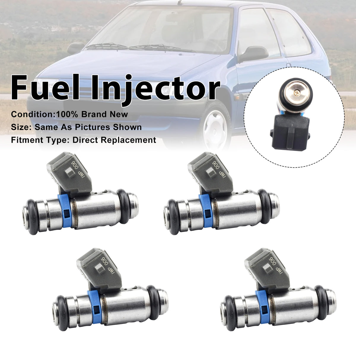 Fiat Coupe 175 1996-2000 Stilo 192 2001-2008 iwp006 4PCS Fuel Injector