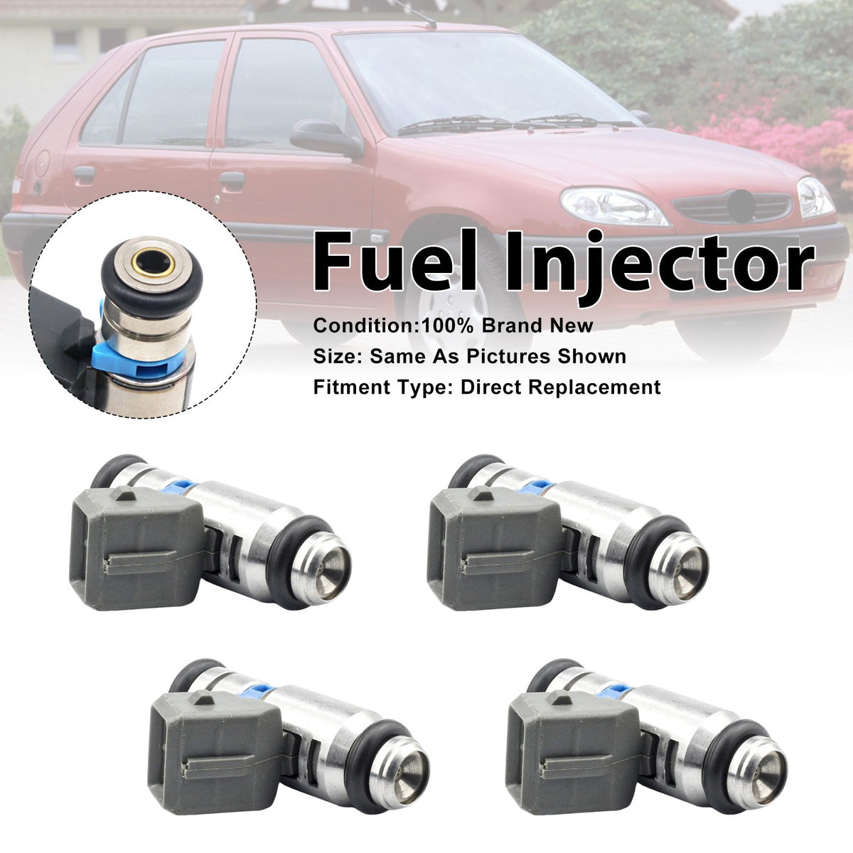 Fiat Coupe 175 1996-2000 Stilo 192 2001-2008 iwp006 4PCS Fuel Injector