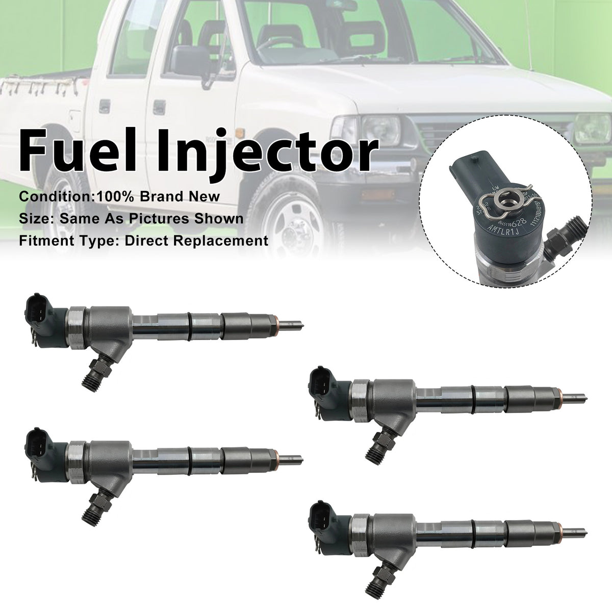JMC ISUZU 4JB1 JX49ZLQ4 0445110629 0 445 110 629 4PCS Fuel Injector