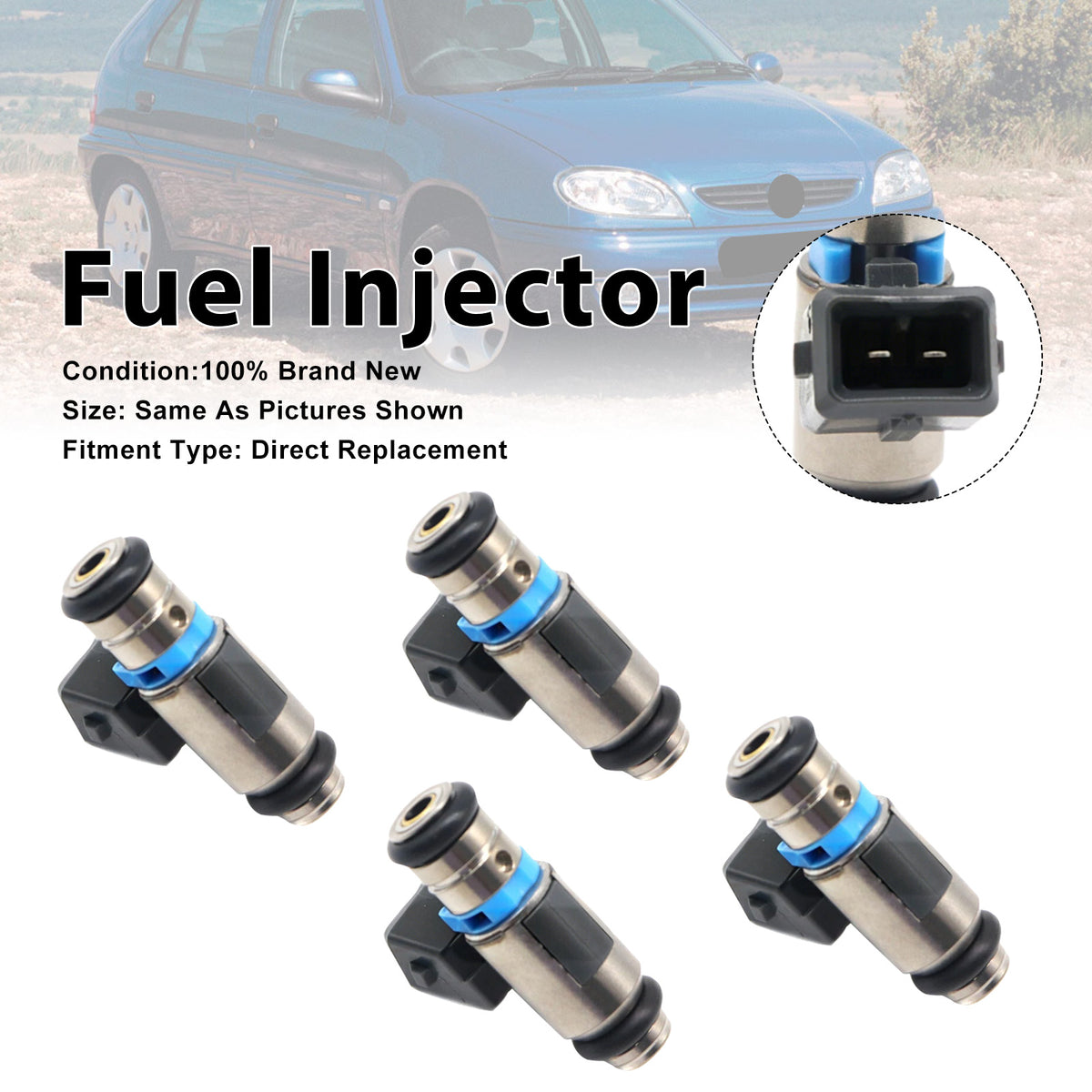 Fiat Coupe 175 1996-2000 Stilo 192 2001-2008 iwp006 4PCS Fuel Injector