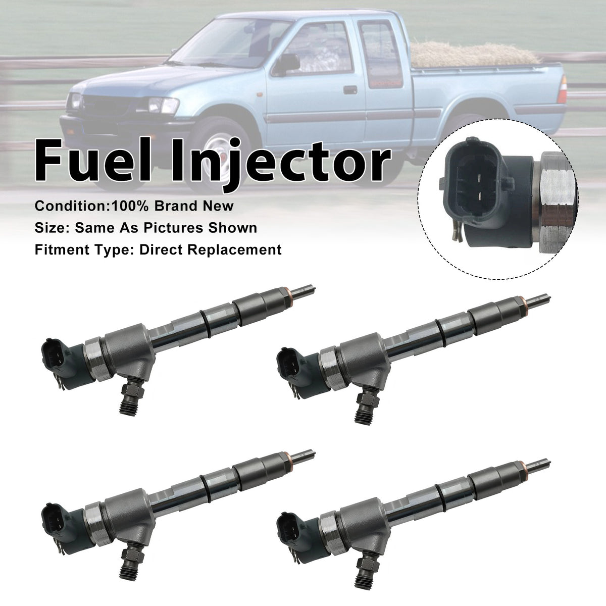 JMC ISUZU 4JB1 JX49ZLQ4 0445110629 0 445 110 629 4PCS Fuel Injector