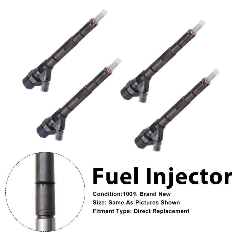 Renault Trafic II For Opel Vivaro 2.0L 0445110338 4PCS Fuel Injector