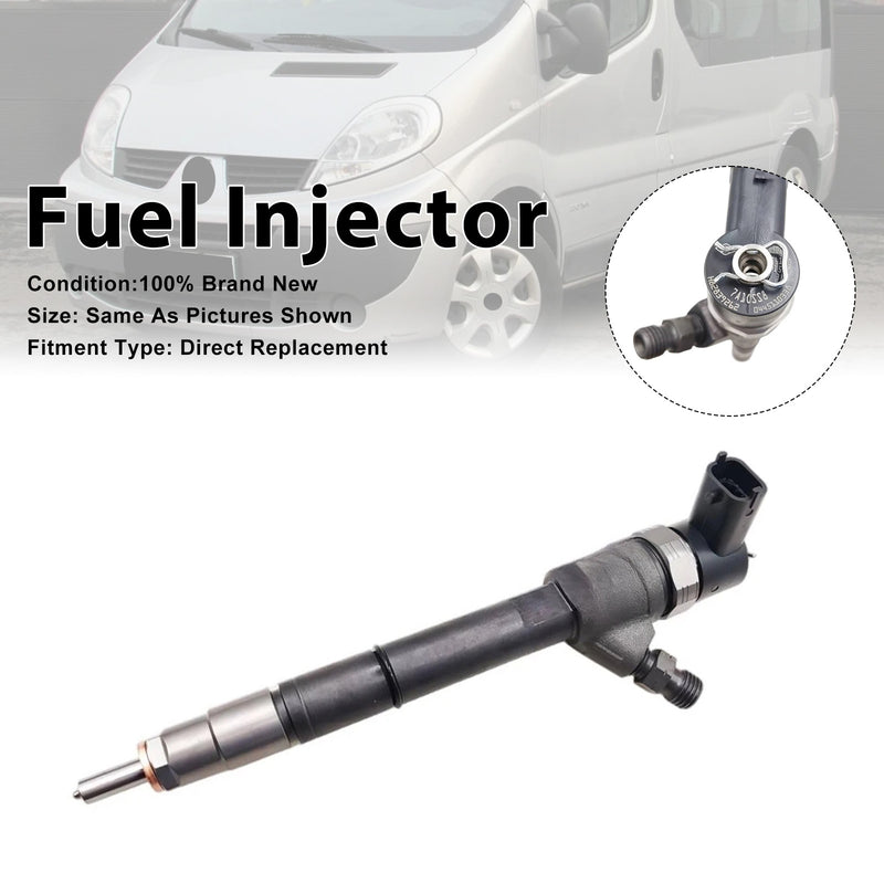 Renault Trafic II For Opel Vivaro 2.0L 0445110338 1PCS Fuel Injector