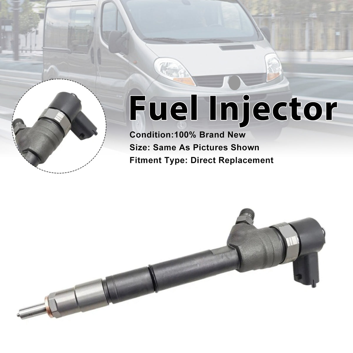 Renault Trafic II For Opel Vivaro 2.0L 0445110338 1PCS Fuel Injector