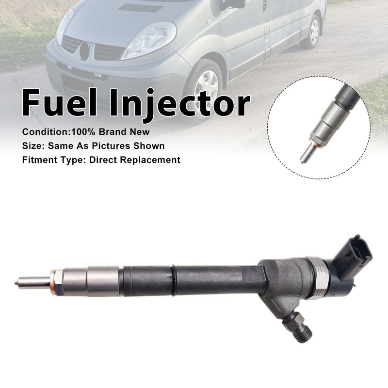 Renault Trafic II For Opel Vivaro 2.0L 0445110338 1PCS Fuel Injector