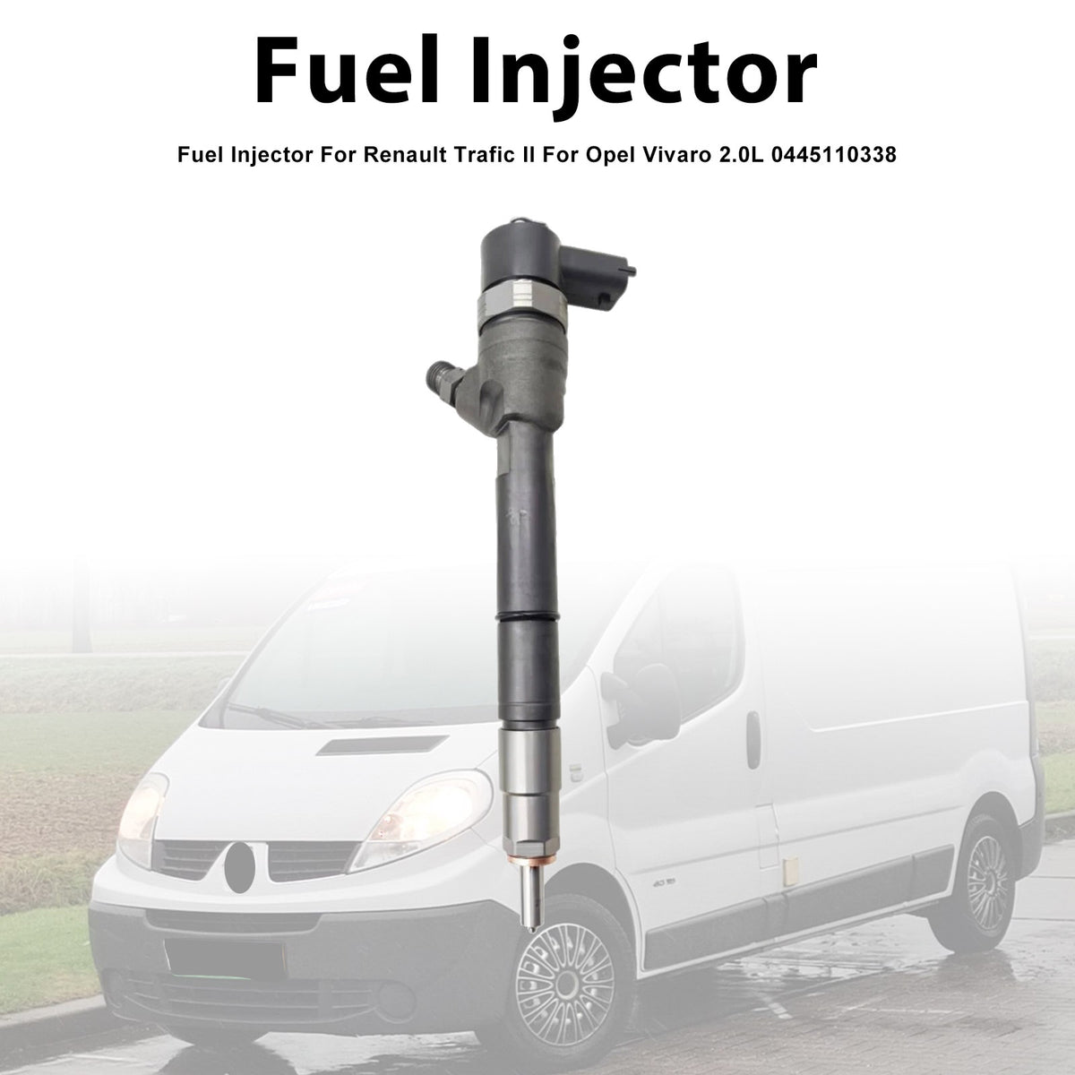 Renault Trafic II For Opel Vivaro 2.0L 0445110338 1PCS Fuel Injector