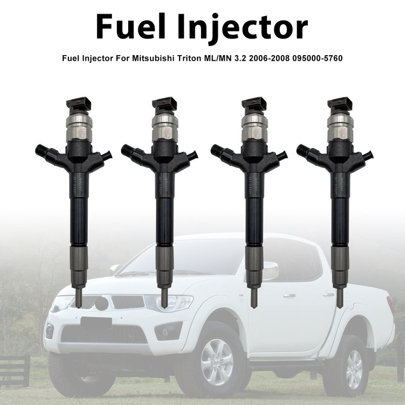 Mitsubishi Triton ML/MN 3.2 2006-2008 095000-5760 4PCS Fuel Injector