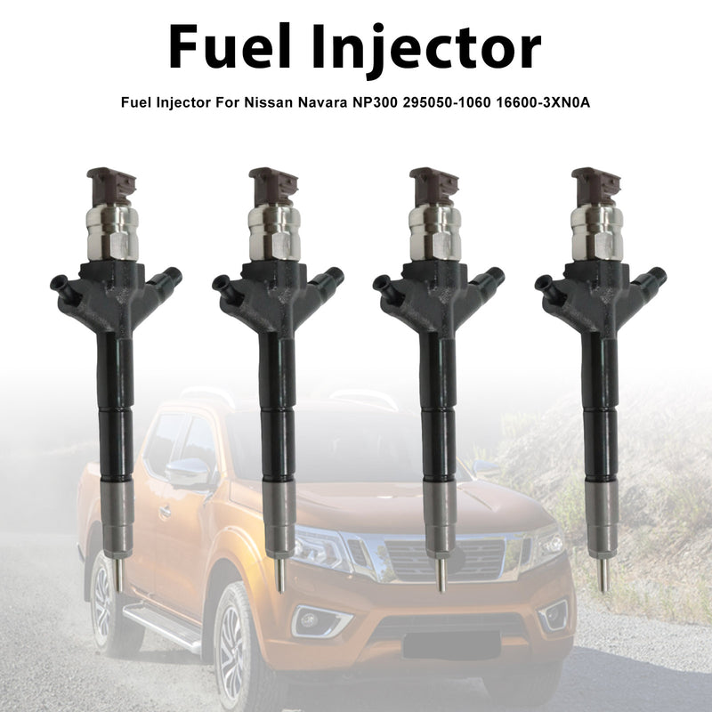 Nissan Navara NP300 295050-1060 16600-3XN0A 4PCS Fuel Injector