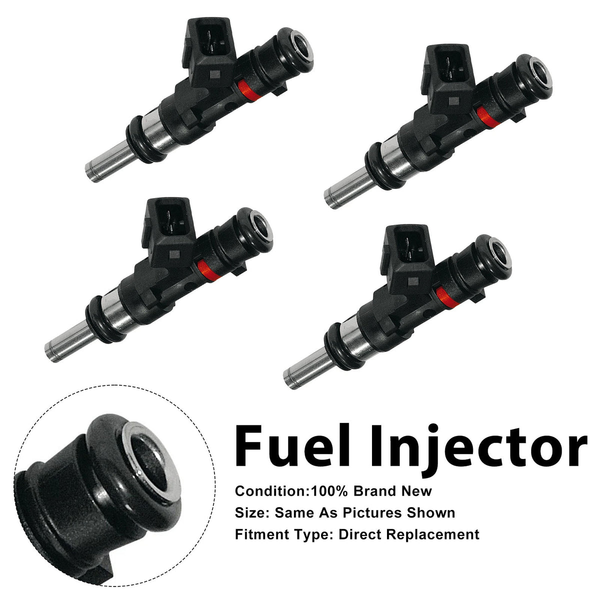 Porsche 911 997 3.6 GT2 RS 2010-2011 0280158123 4PCS Fuel Injector