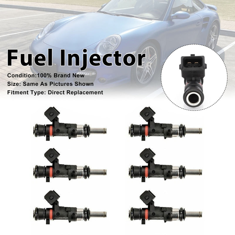 Porsche 911 997 3.6 GT2 RS 2010-2011 0280158123 6PCS Fuel Injector