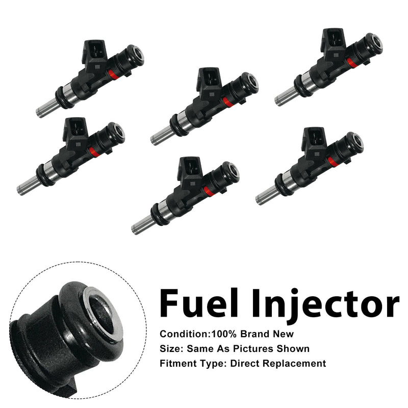Porsche 911 997 3.6 GT2 RS 2010-2011 0280158123 6PCS Fuel Injector