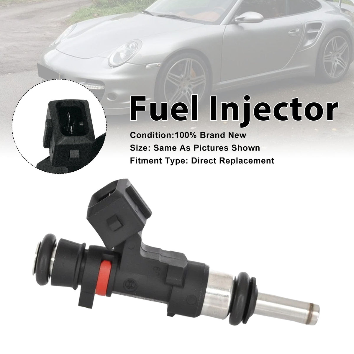 Porsche 911 997 3.6 GT2 RS 2010-2011 0280158123 1PCS Fuel Injector