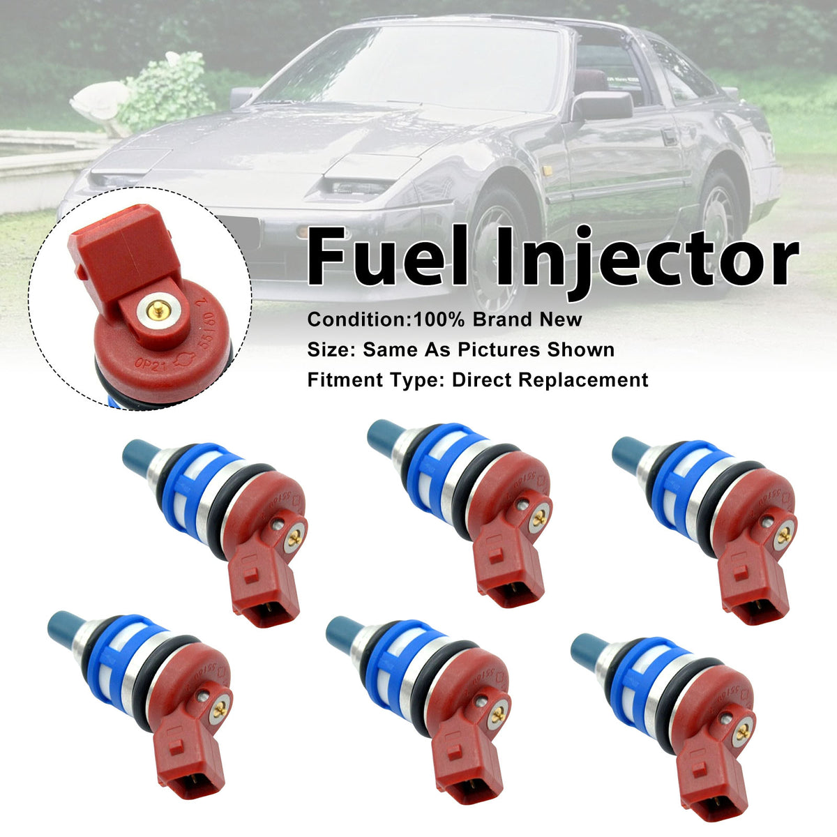 Nissan 300ZX 1984-1990 Maxima 1988-1994 16600-15V02 6PCS Fuel Injector
