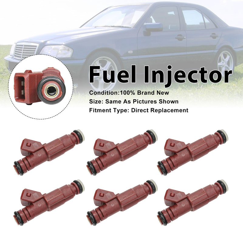 Mercedes-Benz C280 1997 E320 1994-1997 0280155757 6PCS Fuel Injector