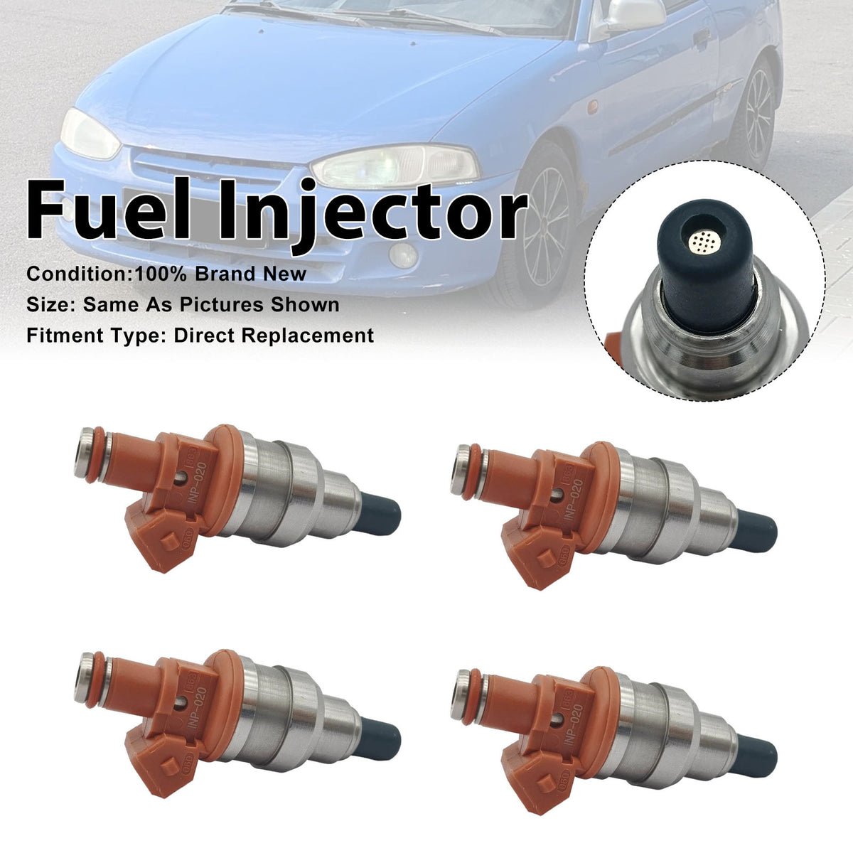 Mitsubishi Colt Lancer Mirage CT9A INP020 INP-020 4PCS Fuel Injector
