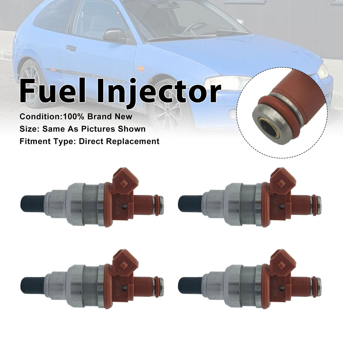 Mitsubishi Colt Lancer Mirage CT9A INP020 INP-020 4PCS Fuel Injector
