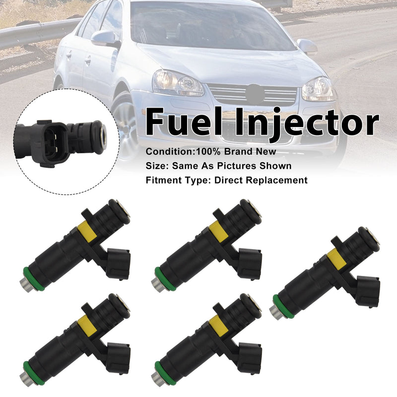 Volkswagen Bora 2.5 2006 Jetta 2005-2006 07K906031B 5Pcs Fuel Injector